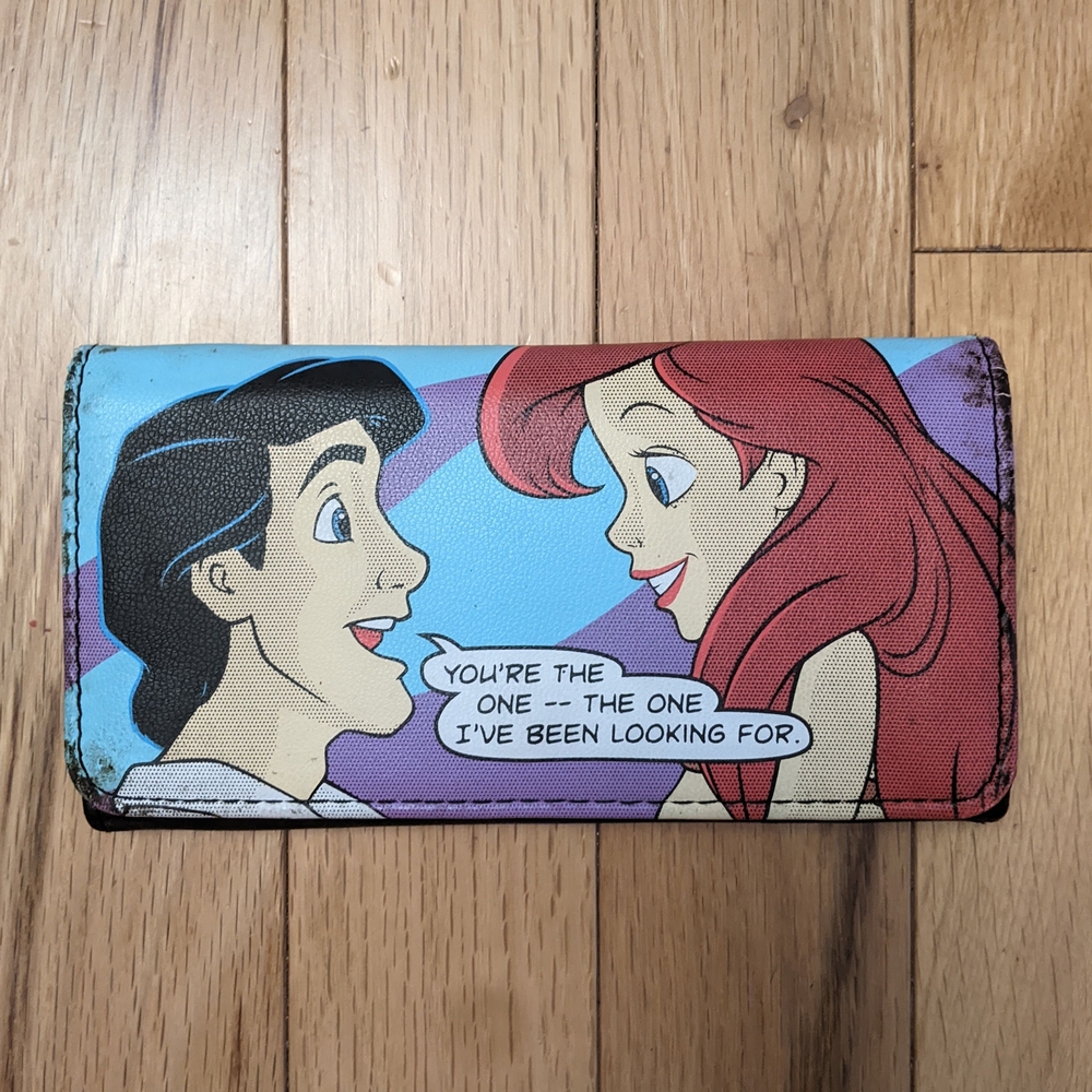 Hot Topic Blue and Red Cartoon Wallet